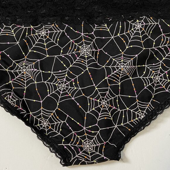 Torrid Curve Cheeky Panties Underwear Plus Sz 1 Spiderweb Halloween Mid Rise NEW - Picture 7 of 11